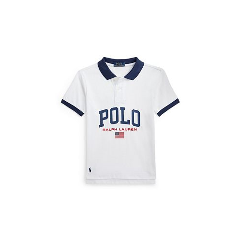Polo Ralph Lauren Toddler and Little Boy Logo Heavyweight Cotton Jersey Polo