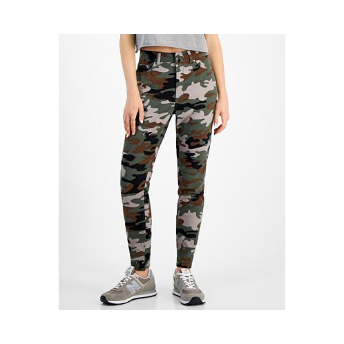 Tinseltown Juniors Vintage Camo High-Rise Skinny Jeans