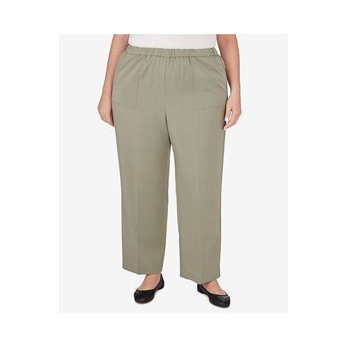 Alfred Dunner Plus Size Tuscan Sunset Twill Average Length Pant