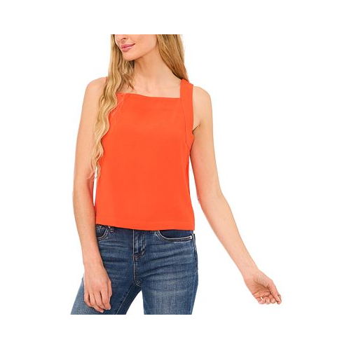 CeCe Womens Square-Neck Cropped Tank Top