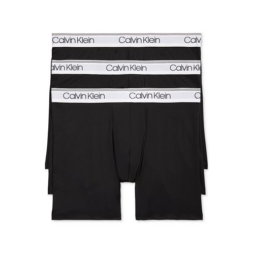 Calvin Klein Mens 3-Pack Micro Stretch Solid Boxer Briefs