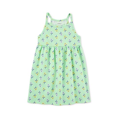 Carters Toddler Girls Floral-Print Cotton Tank Dress