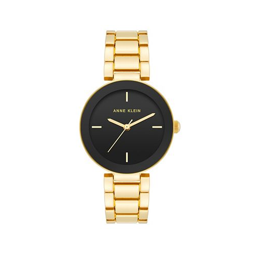 Anne Klein Womens Quartz Gold-Tone Alloy Bracelet Watch 32mm