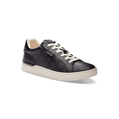 COACH Womens Lowline Lace Up Low Top Signature Sneakers