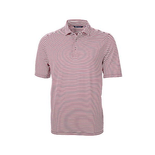 Cutter & Buck Mens Virtue Eco Pique Stripe Recycled Polo Shirt
