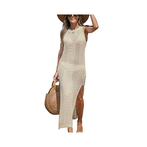 CUPSHE Womens Sleeveless Perforated Maxi Cover-Up