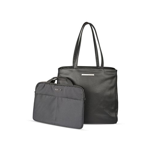 Kenneth Cole Reaction Faux Leather Marley 16 Laptop Tote with Removable Laptop Sleeve