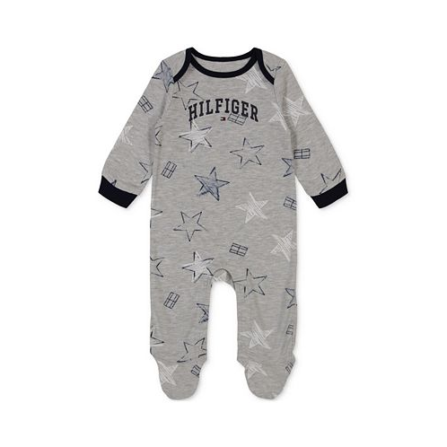 Tommy Hilfiger Baby Boys Star-Print Logo Footed Coverall