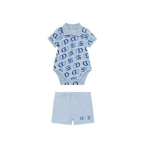 GUESS Baby Boy Bodysuit and Short Set