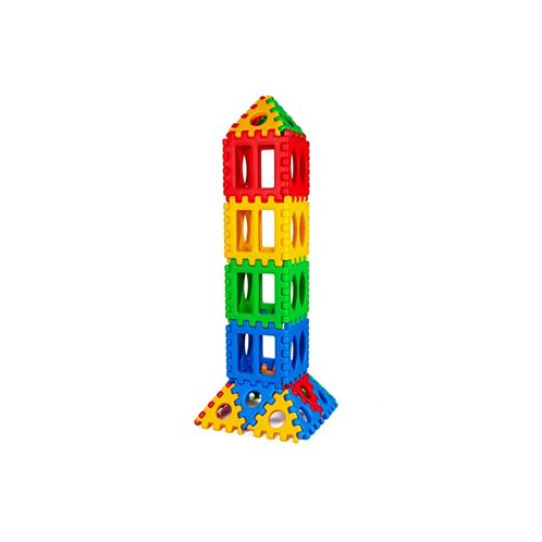 Slickblue 32 Pieces Big Waffle Block Set Kids Educational Stacking Building Toy