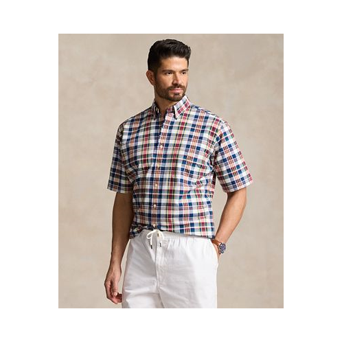 Polo Ralph Lauren Mens Big & Tall Plaid Oxford Shirt