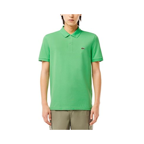 Lacoste Mens Slim Fit Short Sleeve Ribbed Polo Shirt