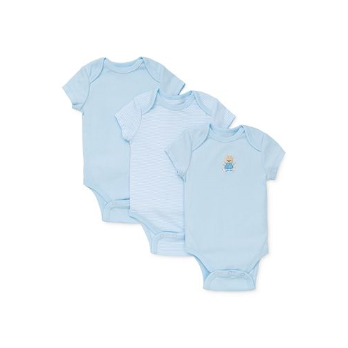Little Me Baby Boys Cute Bear Cotton Bodysuits Pack of 3