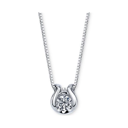 Sirena Bezel-Set Diamond (1/12 ct. t.w.) Pendant Necklace in 14k Gold