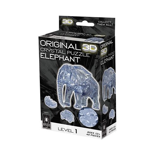 BePuzzled 3D Crystal Puzzle - Elephant