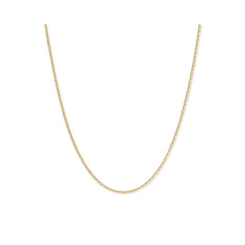 Italian Gold Mirror Cable Link 16 Chain Necklace (1-1/4mm) in 14k Gold