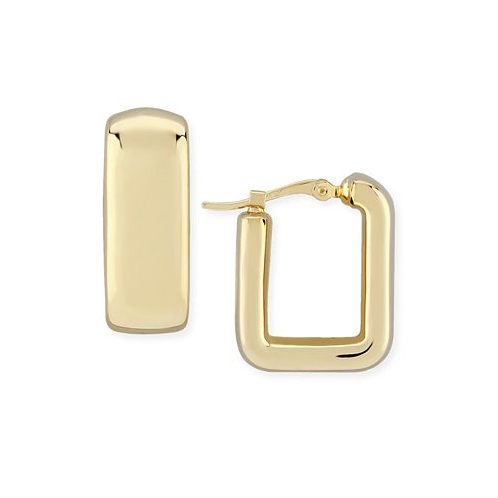 Macys Bold Square Hoop Earrings Set in 14k Gold