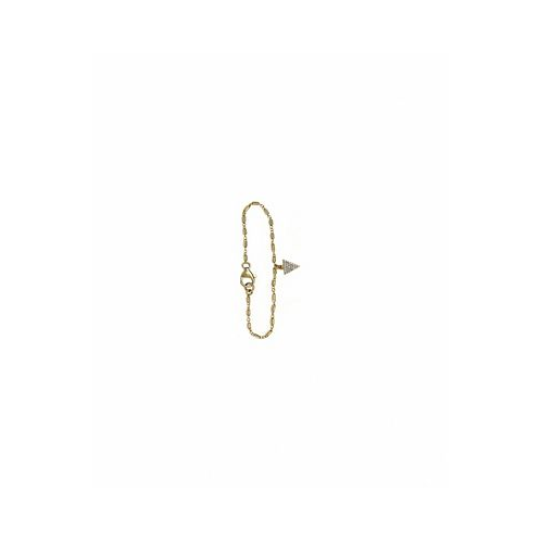 Roberta Sher Designs 14k Gold Filled Single Strand Bracelet with Pave Triangle Charm