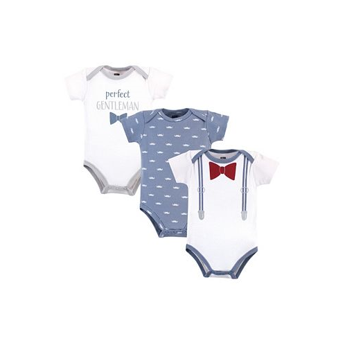 Hudson Baby Baby Boys Cotton Bodysuits 3pk