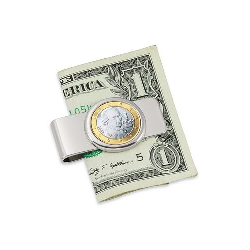 American Coin Treasures Mens Austrian Mozart One Euro Coin Money Clip
