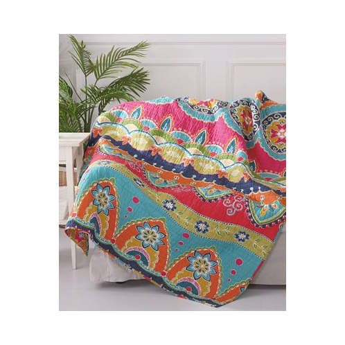 Levtex Amelie Boho Vibrant Quilted Throw 50 x 60