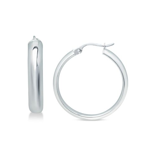 Giani Bernini Small Polished Hoop Earrings in Sterling Silver 25mm