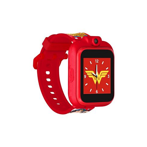 Playzoom Kids Dc Comics 2 Red Wonder Woman Star Graphic Tpu Strap Smart Watch 41mm