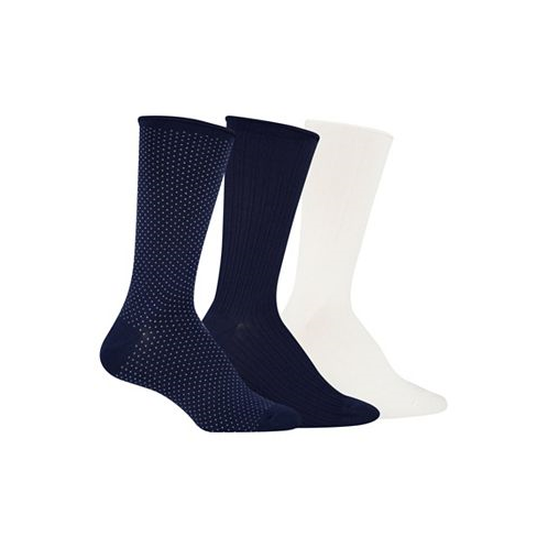 POLO Ralph Lauren Womens Super Soft Pindot Roll Top 3pk Socks
