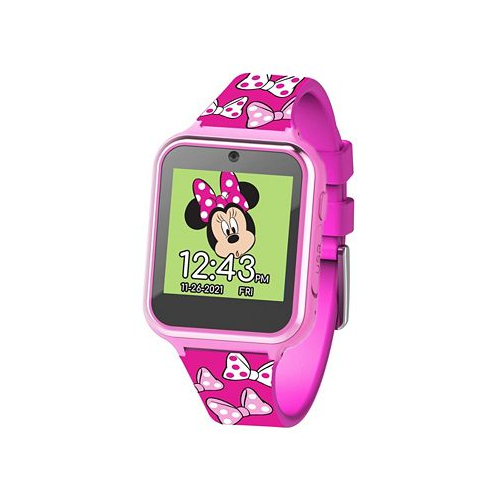 Accutime Minnie Mouse Kids Touch Screen Pink Silicone Strap Smart Watch 46mm x 41mm