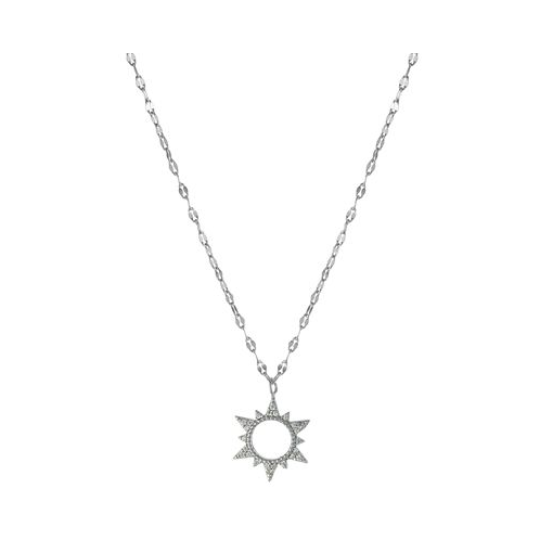 Giani Bernini Cubic Zirconia Sun Pendant Necklace in Sterling Silver 16 + 2 extender