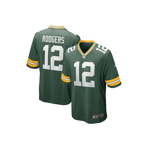 Nike Mens Aaron Rodgers Green Green Bay Packers Game Team Jersey