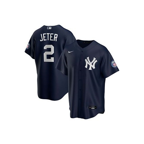 Nike Mens Derek Jeter Navy New York Yankees 2020 Hall of Fame Induction Alternate Replica Player Name Jersey