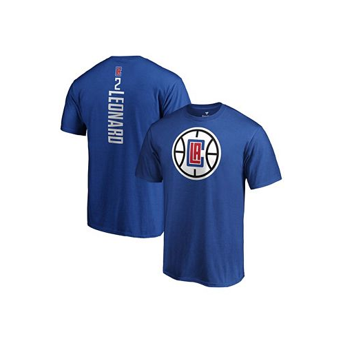 Fanatics Mens Kawhi Leonard Blue LA Clippers Playmaker Name and Number T-shirt