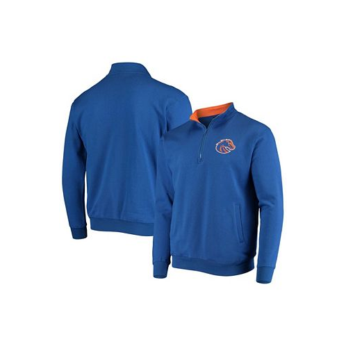 Colosseum Mens Royal Boise State Broncos Tortugas Logo Quarter-Zip Jacket