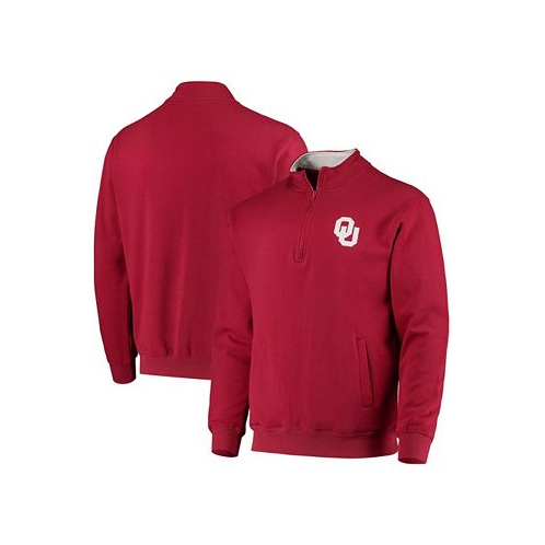 Colosseum Mens Crimson Oklahoma Sooners Tortugas Logo Quarter-Zip Jacket