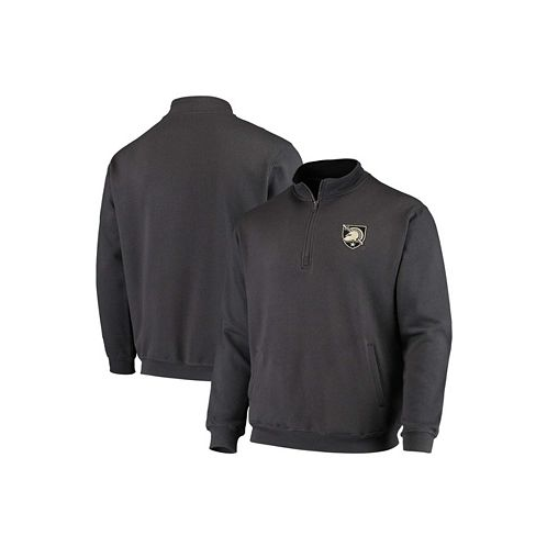Colosseum Mens Charcoal Army Black Knights Tortugas Logo Quarter-Zip Jacket