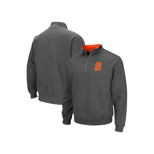 Colosseum Mens Charcoal Syracuse Orange Tortugas Team Logo Quarter-Zip Jacket