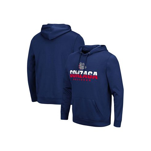 Colosseum Mens Navy Gonzaga Bulldogs Lantern Pullover Hoodie