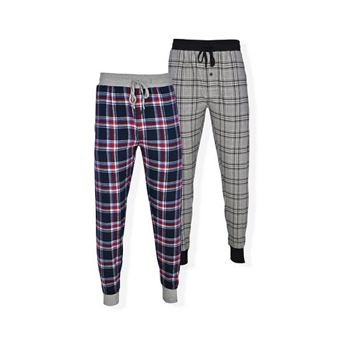 Hanes Mens 2pk Flannel Jogger Pajama Pants