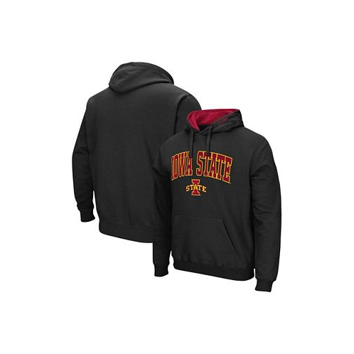 Colosseum Mens Black Iowa State Cyclones Arch Logo 3.0 Pullover Hoodie