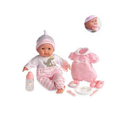 JC TOYS Berenguer Boutique 15 Soft Body Baby Doll Pink Outfit