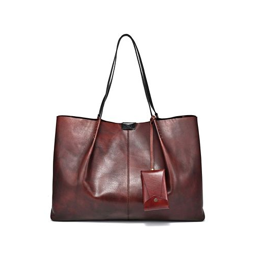 OLD TREND Womens Genuine Leather Calla Tote Bag