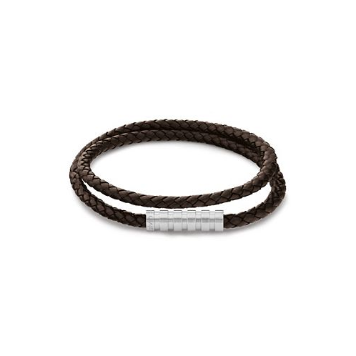 Calvin Klein Mens Tan Leather Bracelet