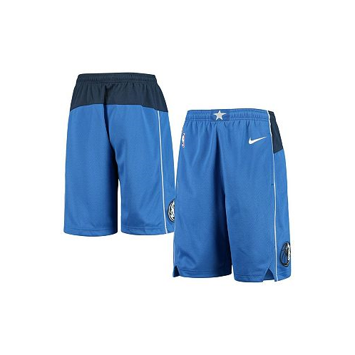 Nike Big Boys Blue Dallas Mavericks 2020/21 Swingman Shorts - Icon Edition