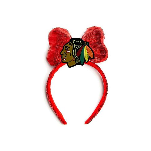 Cuce Womens Red Chicago Blackhawks Logo Headband