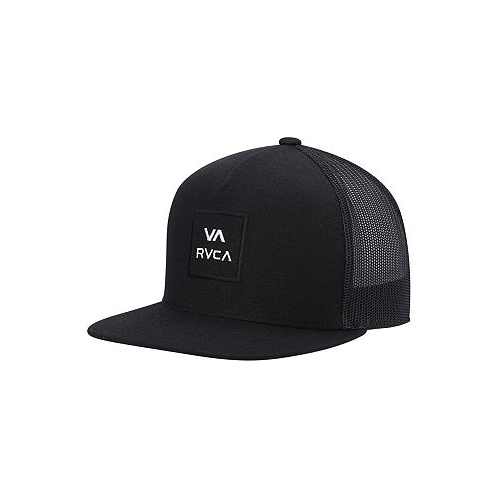 RVCA Big Boys Black VA All The Way Trucker Snapback Hat