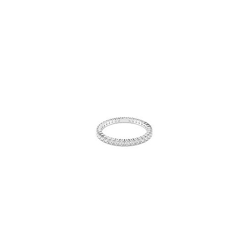 Swarovski Vittore Round Cut Rhodium Plated Ring