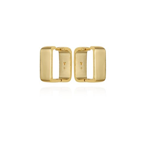Vince Camuto Gold-Tone Brass Rectangle Hoop Earrings