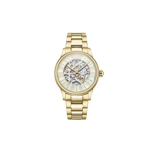 Kenneth Cole New York Womens Automatic Gold-tone Stainless Steel Bracelet Watch 36mm