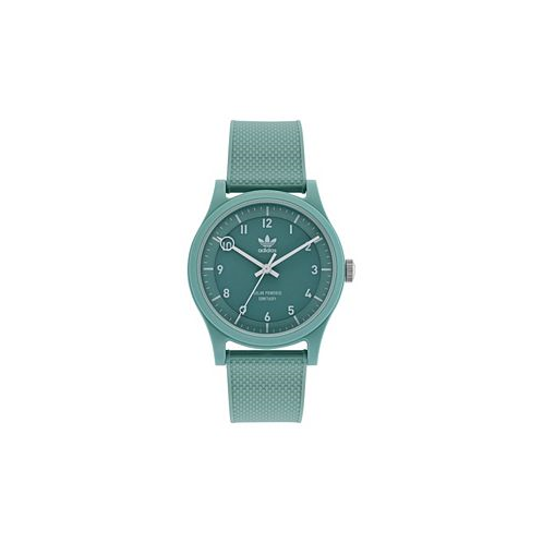 Adidas Unisex Solar Project One Green Resin Strap Watch 39mm